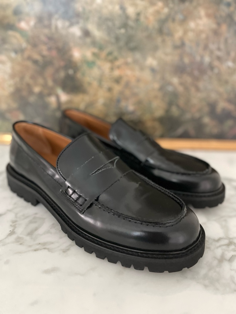 Thursday Boot Co. The Penny Loafer Black Leather Womens Size 10.5